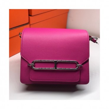 Hermes Roulis Swift Leather Shoulder Bag ,19cm - 에르메스 룰리스 스위프트 레더 여성용 숄더백 HERB0173,19cm,진핑크