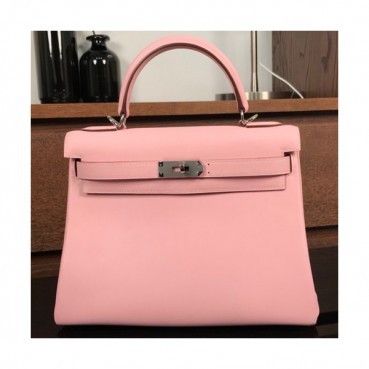 Hermes Kelly Swift Leather Tote Shoulder Bag ,28cm - 에르메스 켈리 스위프트 레더 여성용 토트 숄더백 HERB0093,28cm,핑크