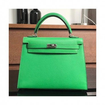 Hermes Kelly Ever Color Leather Tote Shoulder Bag ,25cm - 에르메스 켈리 에버컬러 레더 여성용 토트 숄더백 HERB0086,25cm,그린