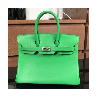 Hermes Birkin Ever Color Leather Tote Shoulder Bag ,25cm - 에르메스 버킨 에버컬러 레더 여성용 토트 숄더백 HERB0082,25cm,그린