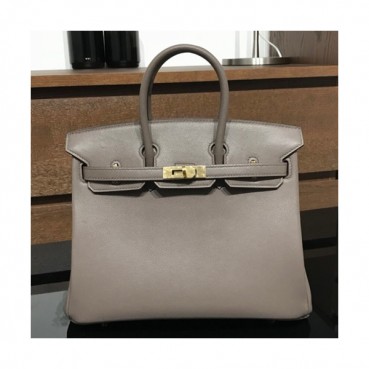 Hermes Birkin Swift Leather Tote Shoulder Bag ,25cm - 에르메스 버킨 스위프트 레더 여성용 토트 숄더백 HERB0081,25cm,그레이
