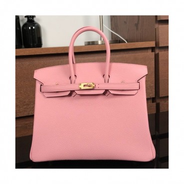 Hermes Birkin Togo Leather Tote Shoulder Bag ,25cm - 에르메스 버킨 토고 레더 여성용 토트 숄더백 HERB0041,25cm,핑크
