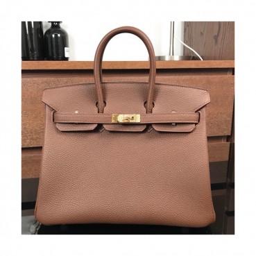 Hermes Birkin Togo Leather Tote Shoulder Bag ,25cm - 에르메스 버킨 토고 레더 여성용 토트 숄더백 HERB0038,25cm,브라운
