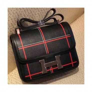 Hermes Constance Leather Shoulder Bag,24cm - 에르메스 콘스탄스 레더 여성용 숄더백 HERB0007, 24cm,블랙