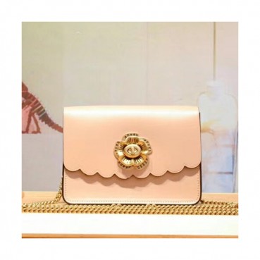 Coach Leather Bowery Chain Shoulder Bag,18cm - 코치 레더 바워리 체인 숄더백 24976,COAB0179,18cm,베이지