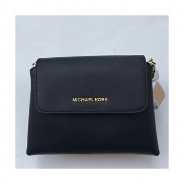 Michael Kors Leather Chain Shoulder Bag,23cm - 마이클 코어스 레더 체인 숄더백 MKB0230,23cm,블랙