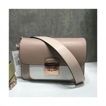 Michael Kors Sloan Editor Leather Shoulder Bag, 23CM - 마이클 코어스 슬론 에디터 레더 숄더백 ,MKB0213, 23CM,핑크