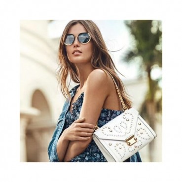 Michael Kors 2018 Leather Whitney Chain Shoulder Bag, 24CM - 마이클 코어스 2018 레더 위트니 체인 숄더백 ,MKB0209, 24CM,화이트