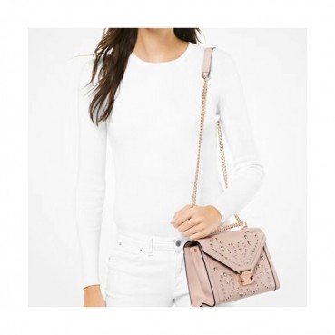 Michael Kors 2018 Leather Whitney Chain Shoulder Bag, 24CM - 마이클 코어스 2018 레더 위트니 체인 숄더백 ,MKB0206, 24CM,핑크