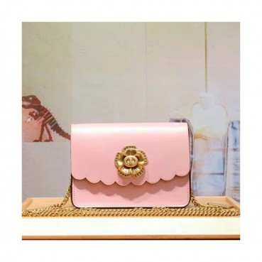 Coach Leather Bowery Chain Shoulder Bag,18cm - 코치 레더 바워리 체인 숄더백 24976,COAB0148,18cm,핑크