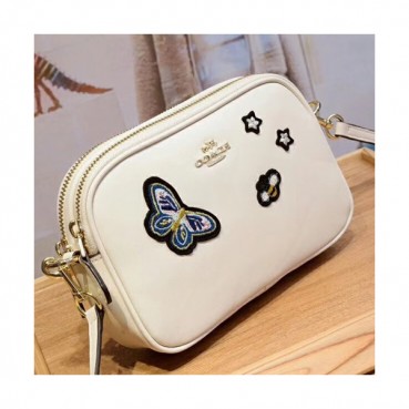 Coach Leather Shoulder Bag,19cm - 코치 레더 숄더백 25946,COAB0117,19cm,화이트