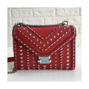 Michael Kors Leather Whitney Chain Shoulder Bag, 24CM - 마이클 코어스 레더 위트니 체인 숄더백 ,MKB0180, 24CM,레드