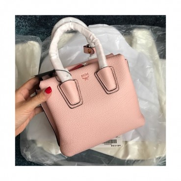 MCM Milla Leather Tote Shoulder Bag,19cm - 엠씨엠 여성용 밀라 레더 토트 숄더백 MCMB0050, 19cm,핑크