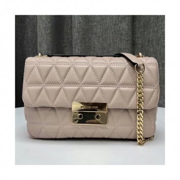 Michael Kors Leather Chain Shoulder Bag,27cm - 마이클 코어스 레더 체인 숄더백 MKB0172,27cm,핑크