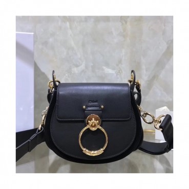 Chole 2019 Tess Leather Shoulder Bag, 20cm -  끌로에 2019 테스 레더 숄더백,CLB0001,20cm,블랙(다크네이비)