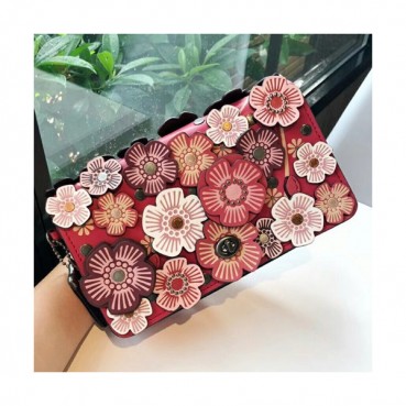 Coach Leather Dinky Chain Shoulder Bag,23cm - 코치 레더 딘키 체인 숄더백 COAB0101,23cm,레드