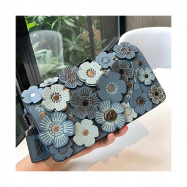 Coach Leather Dinky Chain Shoulder Bag,23cm - 코치 레더 딘키 체인 숄더백 COAB0098,23cm,블루