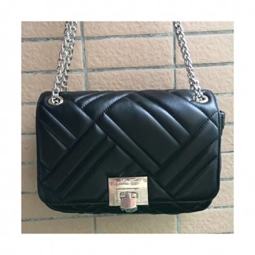 Michael Kors 2018 Leather Chain Shoulder Bag,26cm - 마이클 코어스 2018 레더 체인 숄더백 MKB0150,26cm,블랙
