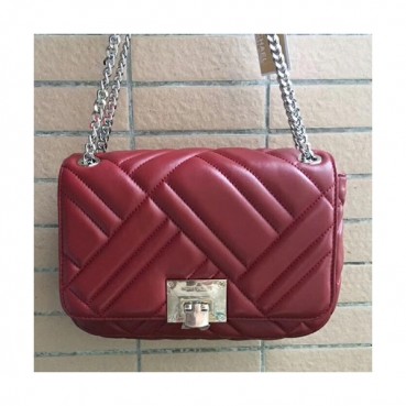 Michael Kors 2018 Leather Chain Shoulder Bag,26cm - 마이클 코어스 2018 레더 체인 숄더백 MKB0149,26cm,레드