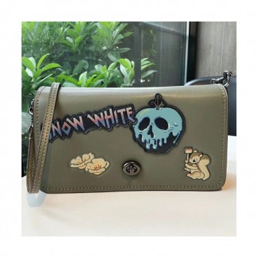 Coach Leather Dinky Hand Bag / Shoulder Bag,23cm - 코치 레더 딘키 핸드백 / 숄더백 COAB0094,23cm,그린