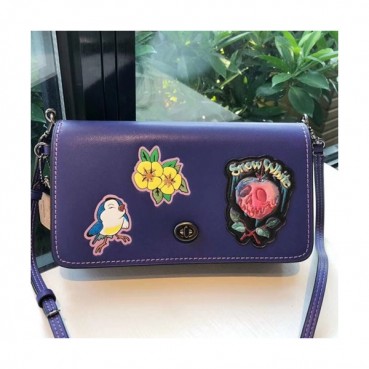 Coach Leather Dinky Hand Bag / Shoulder Bag,23cm - 코치 레더 딘키 핸드백 / 숄더백 32760,COAB0088,23cm,블루