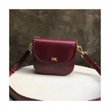 Michael Kors Leather Shoulder Bag,20cm - 마이클 코어스 레더 숄더백 MKB0135,20cm,와인
