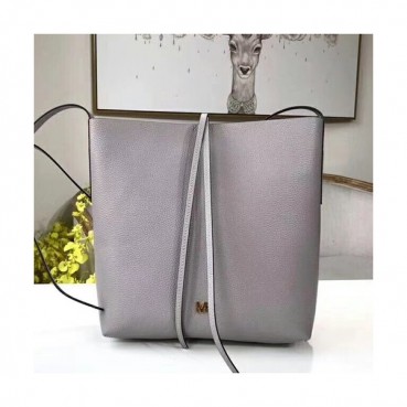 Michael Kors Leather Bucket Shoulder Bag,26cm - 마이클 코어스 레더 버킷 숄더백 MKB0128,26cm,그레이