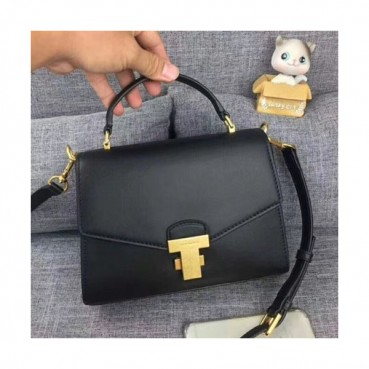 Tory Burch Leather Black Juliette Color Block Small Top Handle Shoulder Bag,23cm - 토리버치 레더 블랙 줄리엣 컬러 블럭 스몰 탑 핸들 숄더백 TBB0165,23cm