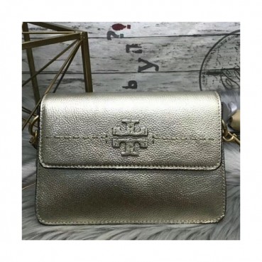 Tory Burch Leather Light Gold Mcgraw Shoulder Bag,22.6cm - 토리버치 레더 라이트골드 맥그로우 숄더백 TBB0149,22.6cm