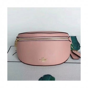 Coach Leather Selena Belt Bag  Shoulder Bag,23cm - 코치 레더 셀레나 벨트백 숄더백, COAB0020,23cm,핑크