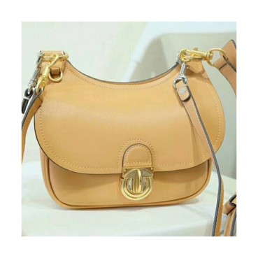 Tory Burch 2019 Leather Beige James Small Saddle Shoulder Bag,22cm - 토리버치 2019 레더 베이지 제임스 스몰 새들 숄더백 TBB0102,22cm