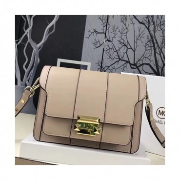 Michael Kors 2018 Leather Shoulder Bag, 22CM - 마이클 코어스 2018 레더 숄더백 ,MKB0050, 22CM,베이지