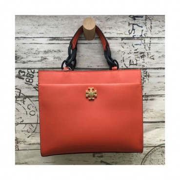 Tory Burch Kira Leather Red Tote Bag,25.5cm - 토리버치 키라 레더 레드 숄더백 TBB0062,25.5cm