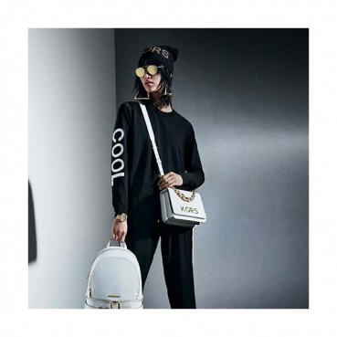 Michael Kors Leather Tote Shoulder Bag, 23CM - 마이클 코어스 레더 토트 숄더백 ,MKB0002, 23CM,화이트