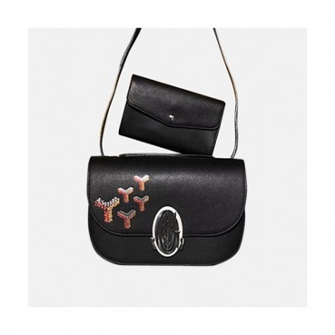 [한정판]Goyard Leather Black (Red)  Shoulder Bag - 고야드 레더 블랙(레드) 숄더백,GYB0094