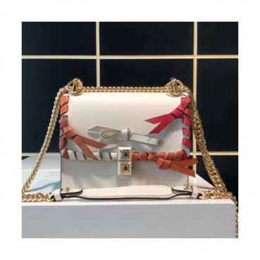 Fendi Kan I Piccola Chain Shoulder Bag ,19CM - 펜디 칸아이 피콜라 체인 숄더백  FENB0032,19CM,아이보리