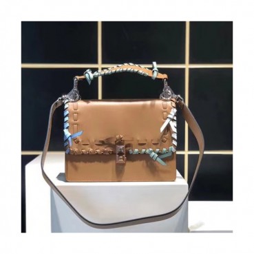 [매장판]Fendi Kan I Piccola Strap Tote Shoulder Bag ,25CM - 펜디 칸아이 피콜라 스트랩 토트 숄더백  FENB0030,25CM,브라운