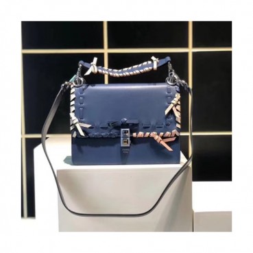 [매장판]Fendi Kan I Piccola Strap Tote Shoulder Bag ,25CM - 펜디 칸아이 피콜라 스트랩 토트 숄더백  FENB0028,25CM,네이비