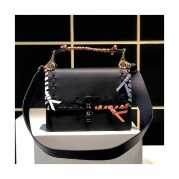 [매장판]Fendi Kan I Piccola Strap Tote Shoulder Bag ,25CM - 펜디 칸아이 피콜라 스트랩 토트 숄더백  FENB0027,25CM,블랙