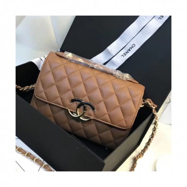Chanel 2018 Cruise Chain Flap Shoulder Bag ,22CM - 샤넬 2018 크루즈 플랩 숄더백,CHAB0527,22CM,브라운