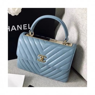 Chanel Women Chain Tote Shoulder Bag ,25CM - 샤넬 여성용 체인 토트 숄더백 CHAB0519,25CM,블루