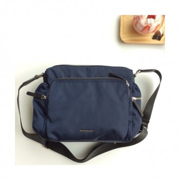 Burberry 2019 Nylon Shoulder Bag, 35.5cm - 버버리 2019 남여공용 나일론 숄더백,BURB0005,35.5cm,네이비
