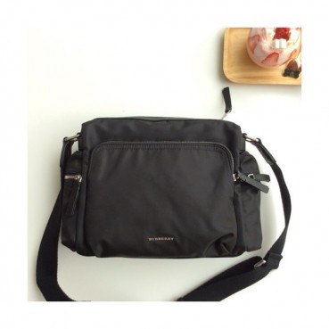 Burberry 2019 Nylon Shoulder Bag, 35.5cm - 버버리 2019 남여공용 나일론 숄더백,BURB0004,35.5cm,블랙