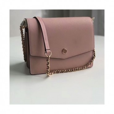 Tory Burch Leather Pink Chain Shoulder Bag,21.5cm - 토리버치 레더 핑크 체인 숄더백 TBB0018,21.5cm