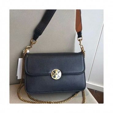 Tory Burch Leather Black Chelsea Shoulder Bag,24cm - 토리버치 레더 블랙 첼시 숄더백 TBB0013,24cm