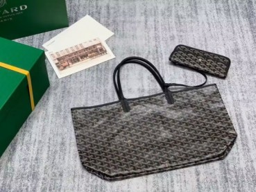 Goyard Leather Black Saint-Louis Bag,40CM 