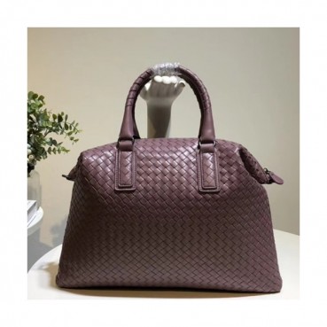 Bottega Veneta Leather Purple Women Tote Shoulder Bag,40cm - 보테가 베네타 레더 퍼플 여성용 토트 숄더백 8306