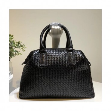 Bottega Veneta Leather Black Women Tote Shoulder Bag,40cm - 보테가 베네타 레더 블랙 여성용 토트 숄더백 8306