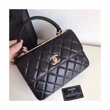 Chanel Women Chain Tote Shoulder Bag ,25CM - 샤넬 여성용 체인 토트 숄더백 CHAB0513,25CM,블랙(골드)