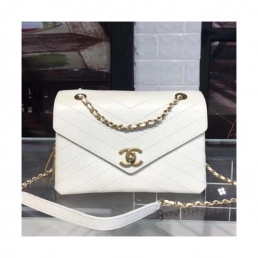 Chanel Women Leather Shoulder Bag ,22CM - 샤넬 여성용 레더 숄더백,CHAB0505,22CM,화이트